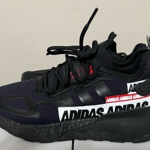 Adidas Black and Red Sneakers